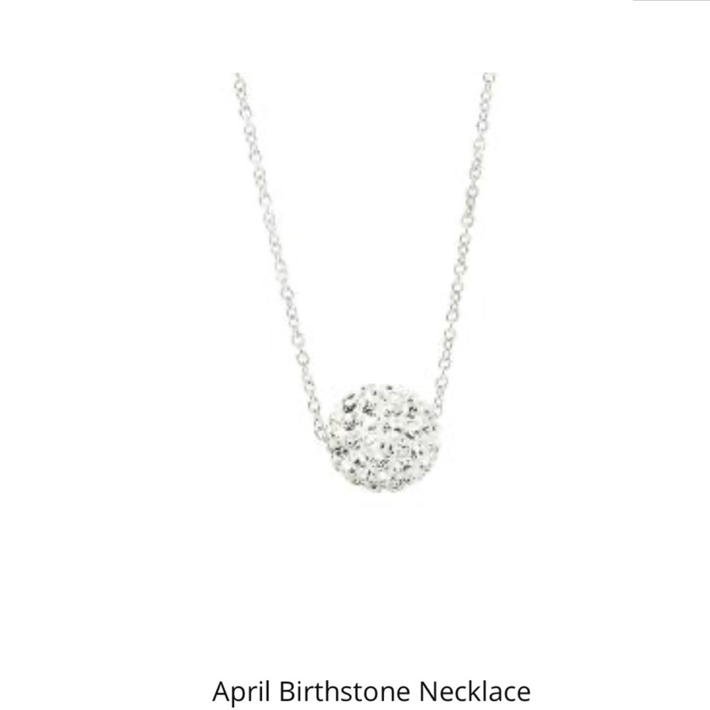 April birthstone necklace